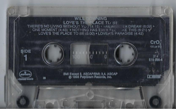 Will Downing : Love's The Place To Be (Cass, Album, Dol)