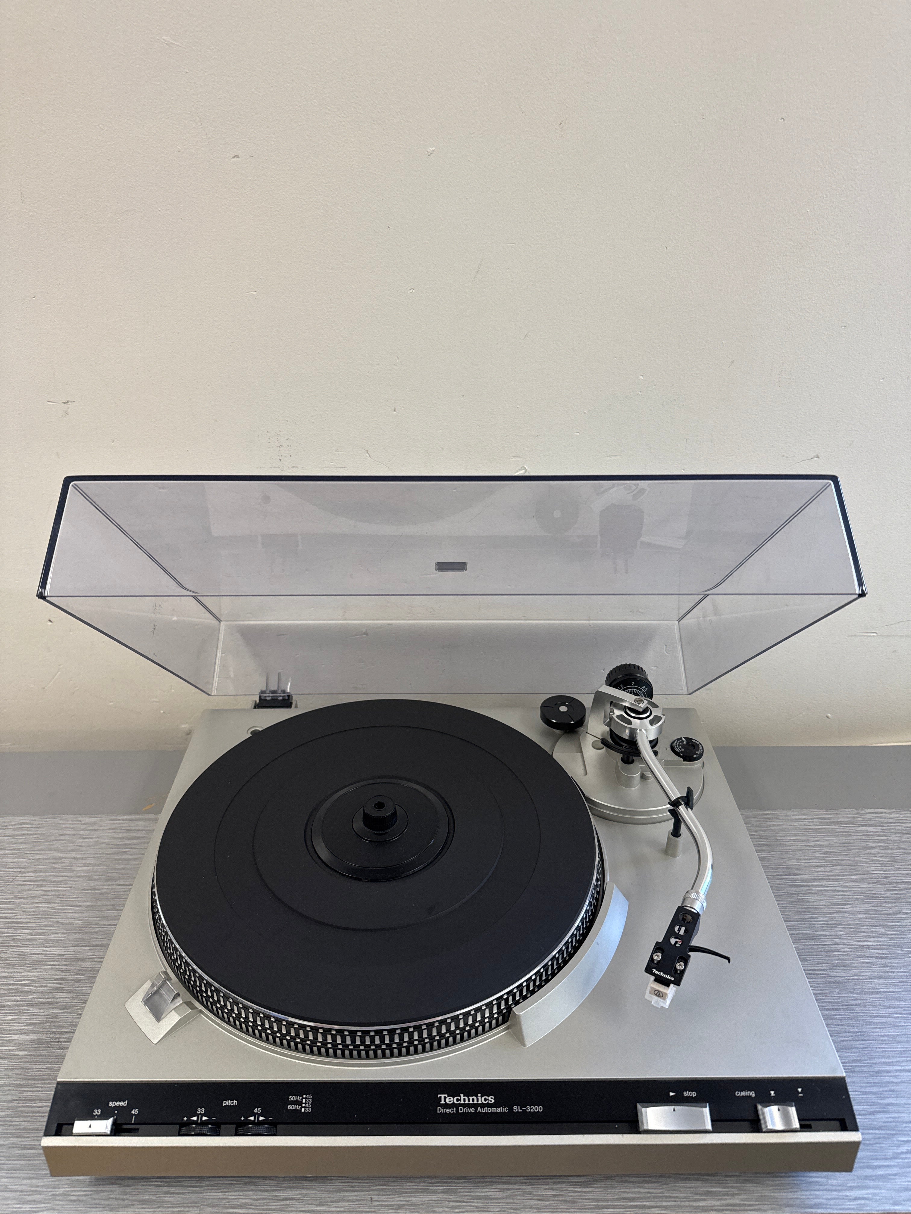 Technics SL-3200 Direct Drive Turntable * Record Weight * NEW Audio Technica Cartridge AT3600