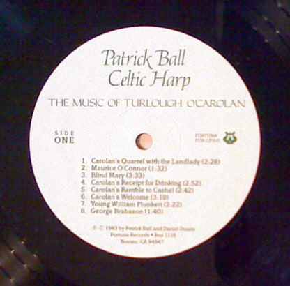 Patrick Ball : Celtic Harp: The Music Of Turlough O'Carolan (LP, Album)