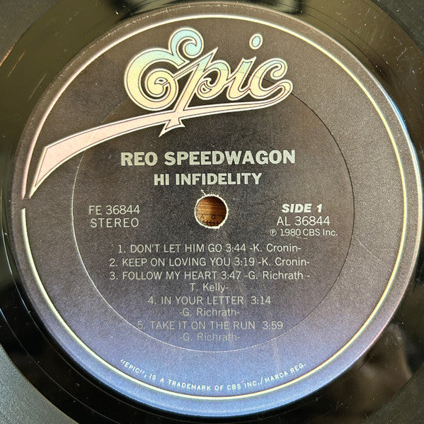 REO Speedwagon : Hi Infidelity (LP, Album, Ter)