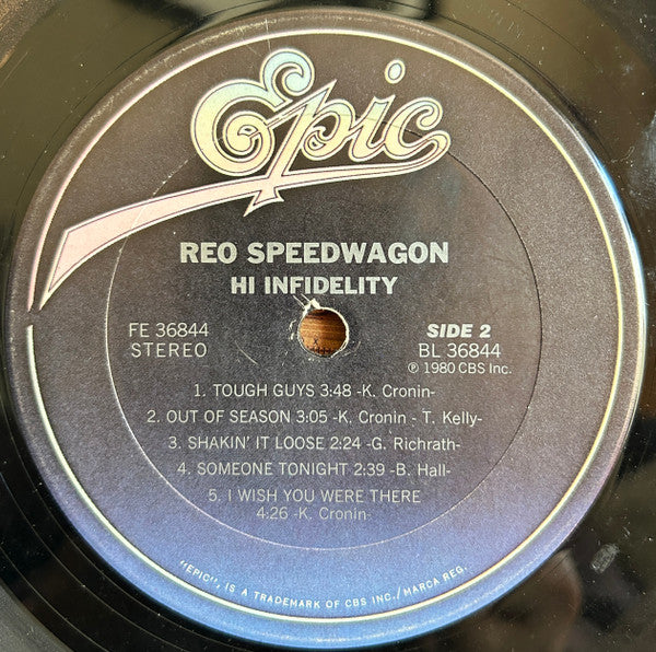 REO Speedwagon : Hi Infidelity (LP, Album, Ter)