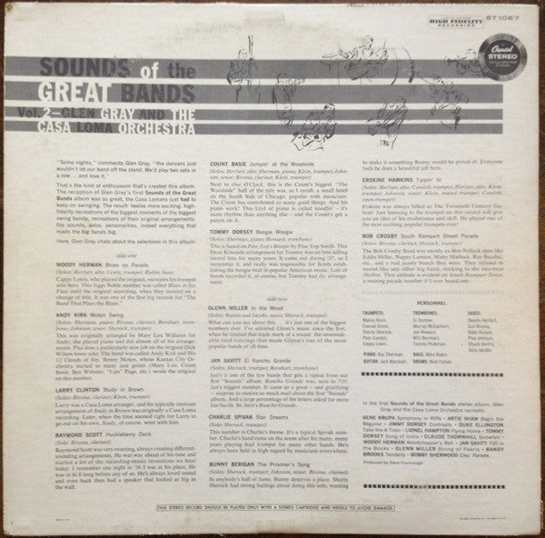 Glen Gray And The Casa Loma Orchestra* : Sounds Of The Great Bands Volume 2 (LP, Album)