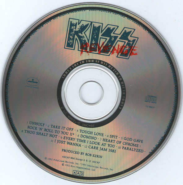 Kiss : Revenge (CD, Album, Club)