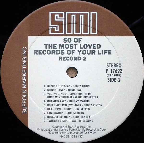 Various : 50 Of The Most Loved Records Of Your Life Record No. 2 (LP, Comp)