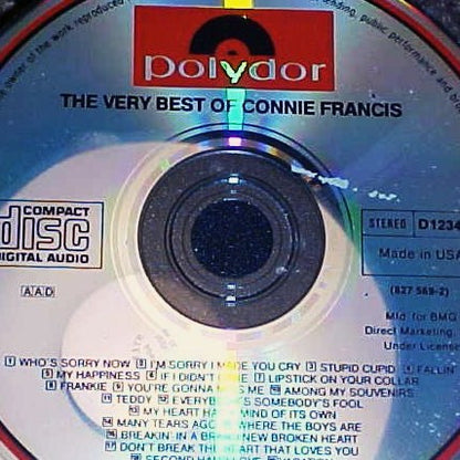 Connie Francis : The Very Best Of Connie Francis (CD, Comp, Club)