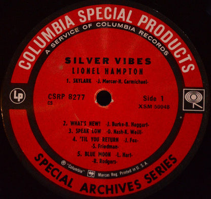 Lionel Hampton : Silver Vibes (With Trombones And Rhythm) (LP, Album)