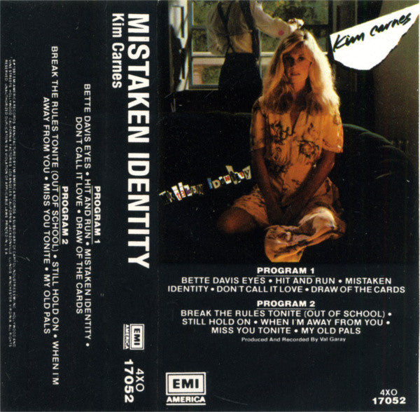Kim Carnes : Mistaken Identity (Cass, Album)