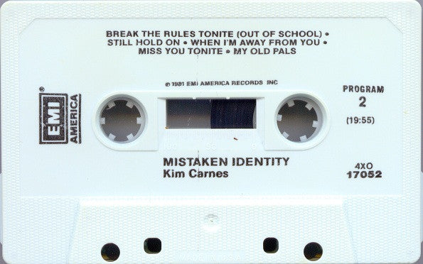 Kim Carnes : Mistaken Identity (Cass, Album)