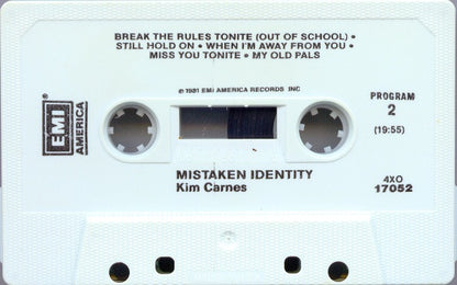 Kim Carnes : Mistaken Identity (Cass, Album)