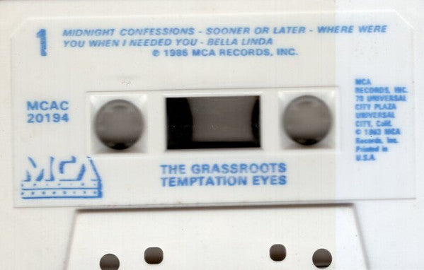 The Grassroots* : Temptation Eyes (Cass, Comp)