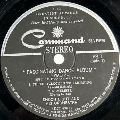 Enoch Light And His Orchestra : Fascinating Dance Album - Waltz / Cha Cha (7", EP)