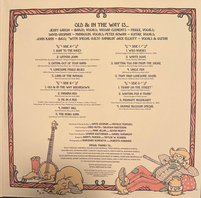 Old & In The Way : Live At Sonoma State: November 4th, 1973 (2xLP, Album, RSD, Ltd)