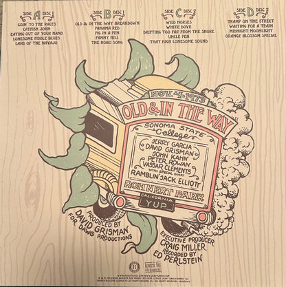 Old & In The Way : Live At Sonoma State: November 4th, 1973 (2xLP, Album, RSD, Ltd)