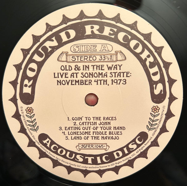 Old & In The Way : Live At Sonoma State: November 4th, 1973 (2xLP, Album, RSD, Ltd)