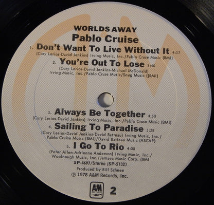 Pablo Cruise : Worlds Away (LP, Album, Club, San)