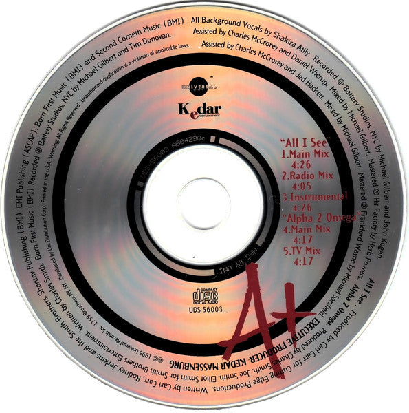 A+ : All I See (CD, Maxi)