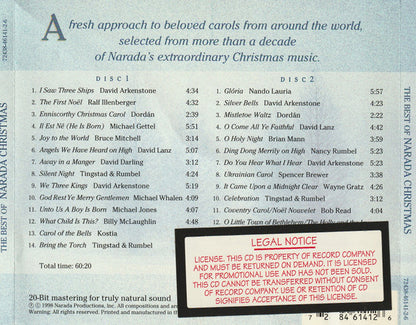 Various : The Best Of Narada Christmas (2xCD, Comp, Promo)