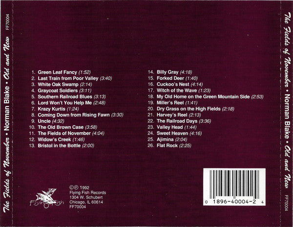 Norman Blake (2) : The Fields of November / Old And New (CD, Album, Comp)