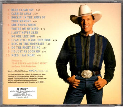 George Strait : Blue Clear Sky (HDCD, Album, Club)