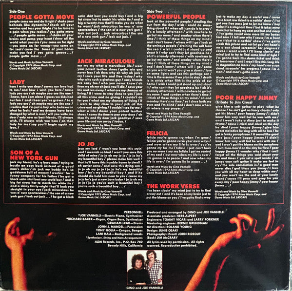 Gino Vannelli : Powerful People (LP, Album, Ter)