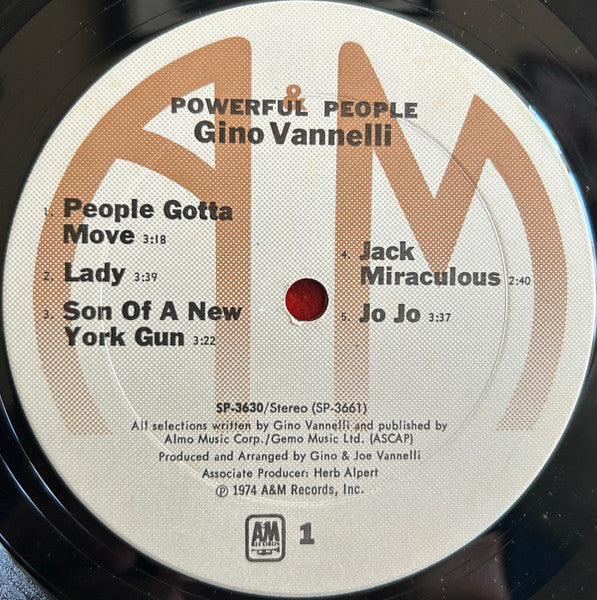 Gino Vannelli : Powerful People (LP, Album, Ter)