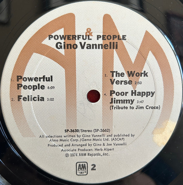 Gino Vannelli : Powerful People (LP, Album, Ter)