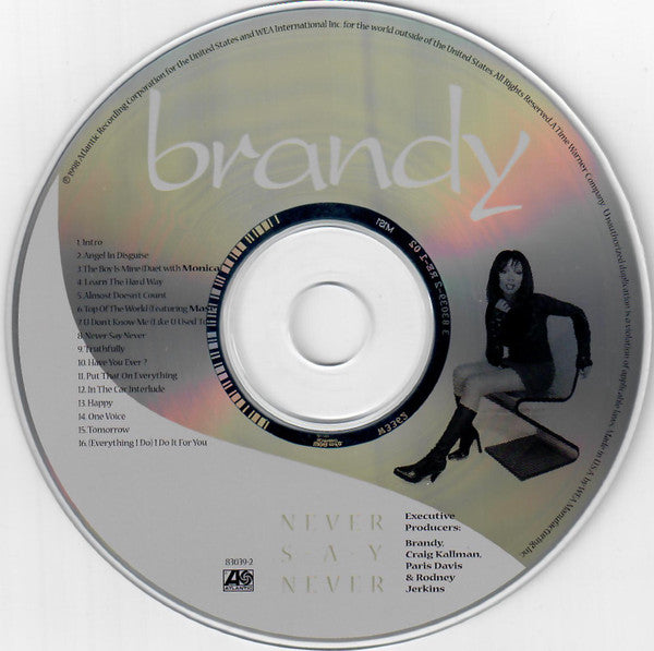 Buy Brandy : Never Say Never (CD, Album) Online for a great price