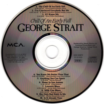 George Strait : Chill Of An Early Fall (CD, Album)