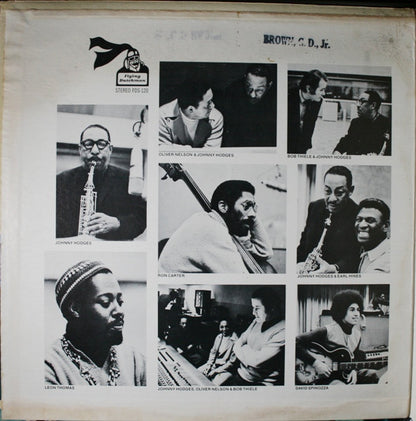 Johnny Hodges With Leon Thomas And Oliver Nelson : 3 Shades Of Blue (LP, Album, Gat)
