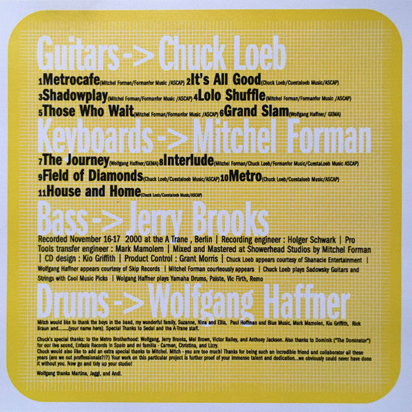 Metro (12) : Live At The A-Trane (CDr, Album)