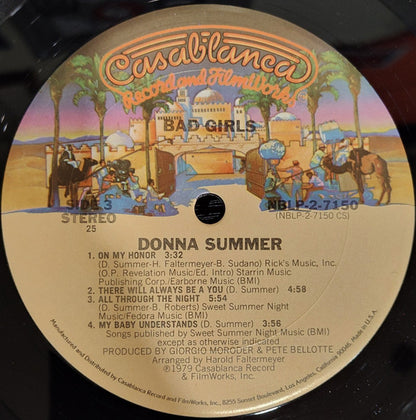 Donna Summer : Bad Girls (2xLP, Album, Club, 25 )