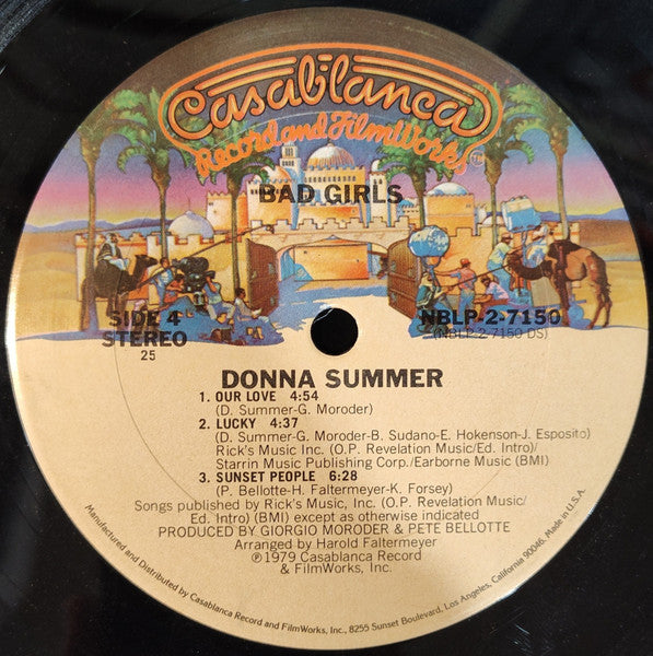 Donna Summer : Bad Girls (2xLP, Album, Club, 25 )
