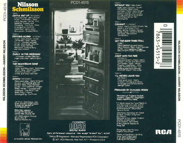 Nilsson* : Nilsson Schmilsson (CD, Album, RE)