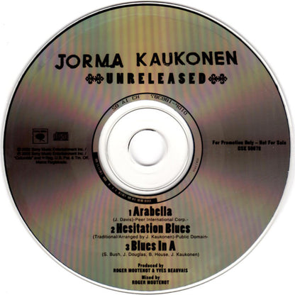 Jorma Kaukonen : Unreleased (CD, Ltd, Promo)