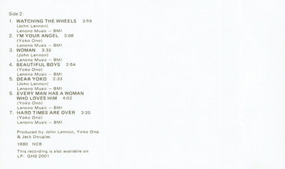 John Lennon Yoko Ono* : Double Fantasy (Cass, Album)