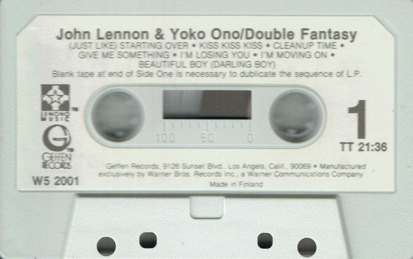 John Lennon Yoko Ono* : Double Fantasy (Cass, Album)
