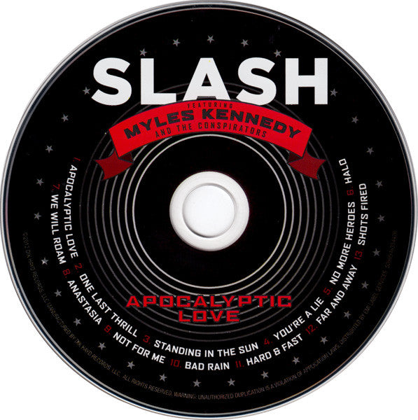 Slash (3) Featuring Myles Kennedy And The Conspirators : Apocalyptic Love (CD, Album)