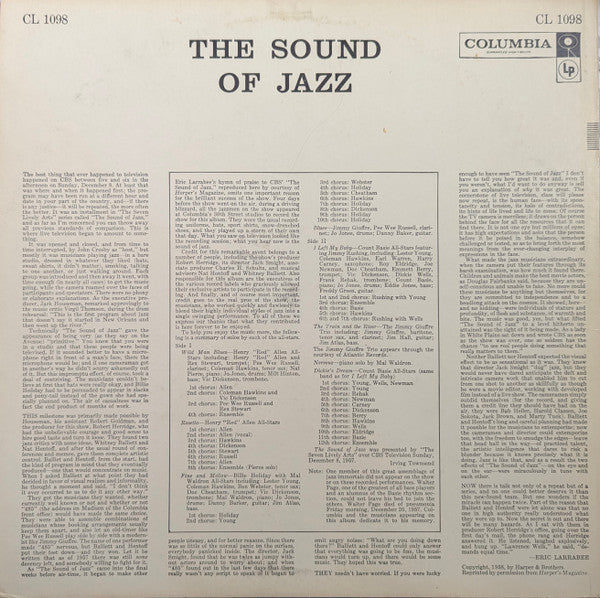 Various : The Sound Of Jazz (LP, Album, Mono, Ter)