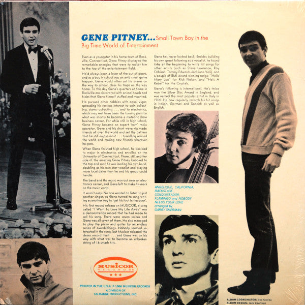 Gene Pitney : Backstage (LP, Album, Ter)