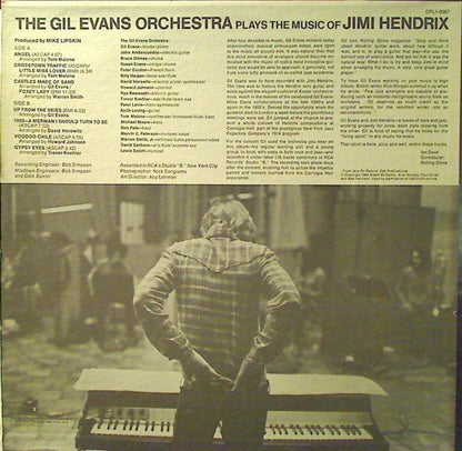 The Gil Evans Orchestra* : Plays The Music Of Jimi Hendrix (LP, Album, Ind)