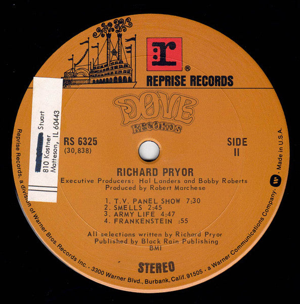 Richard Pryor : Richard Pryor (LP, Album, RE, Pit)