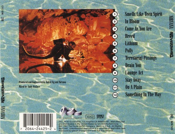 Nirvana : Nevermind (CD, Album, MP, DAD)