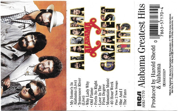 Alabama : Alabama Greatest Hits (Cass, Comp)