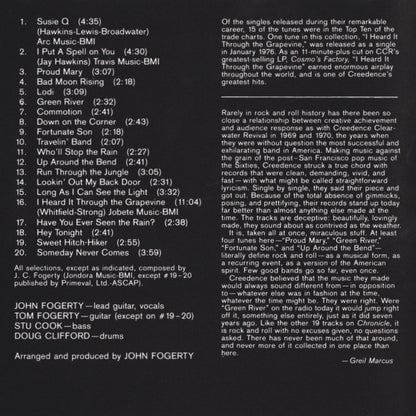 Creedence Clearwater Revival Featuring John Fogerty : Chronicle (The 20 Greatest Hits) (CD, Comp, Club, RE, CRC)