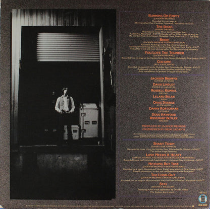Jackson Browne : Running On Empty (LP, Album, Club, RE, SP )