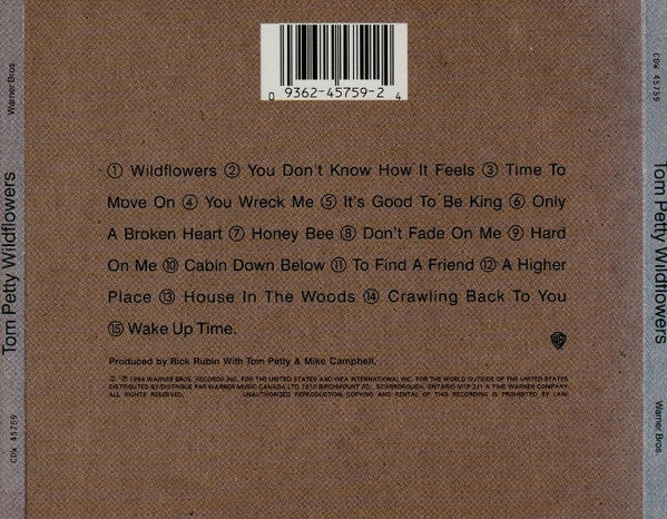 Tom Petty : Wildflowers (CD, Album)