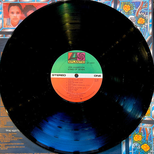 Jon Anderson : Song Of Seven (LP, Album, Promo, SP )