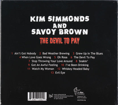 Kim Simmonds And Savoy Brown : The Devil To Pay (CD, Album, Rai)