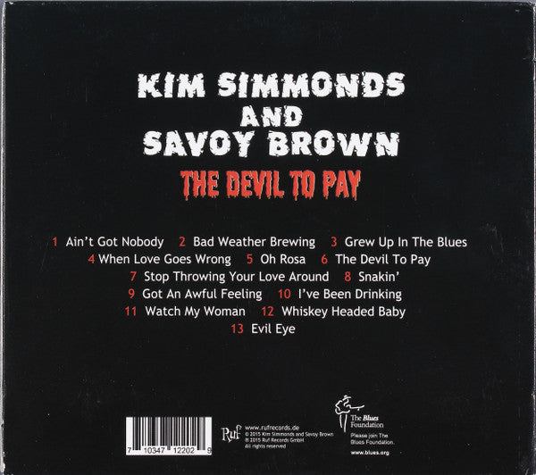Kim Simmonds And Savoy Brown : The Devil To Pay (CD, Album, Rai)