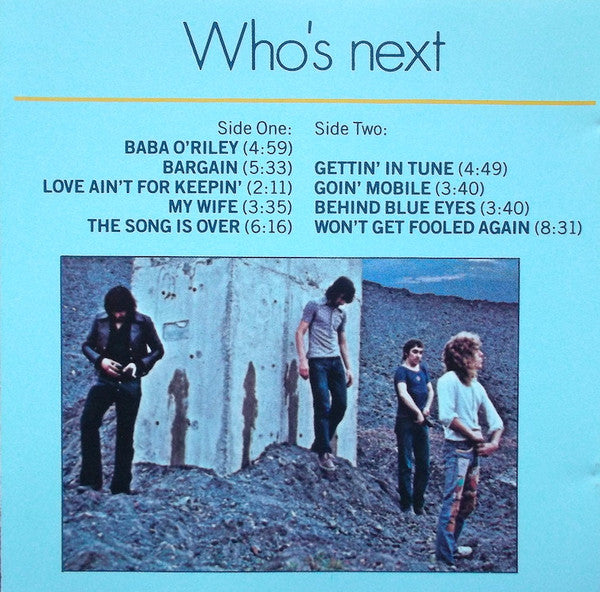 The Who : Who's Next (CD, Album, Club, BMG)